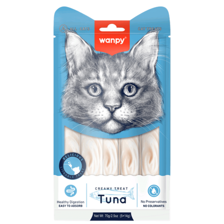 Wanpy CREAMY LICKABLE TREAT - TUNA 70 gramos