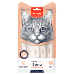 Wanpy CREAMY LICKABLE TREAT - TUNA & SALMON 70 gramos