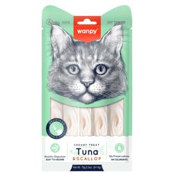 Wanpy CREAMY LICKABLE TREAT - TUNA & SCALLOP 70 gramos