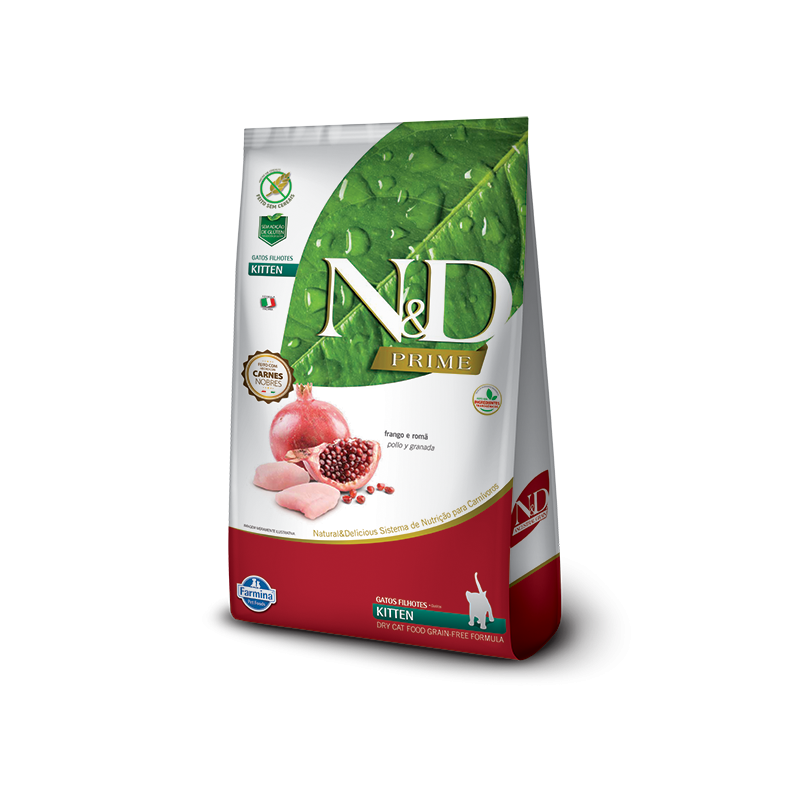 N&D Prime Feline Kitten Pollo y Granada 1.5kg N&D Prime Feline Kitten Pollo y Granada 1.5kg