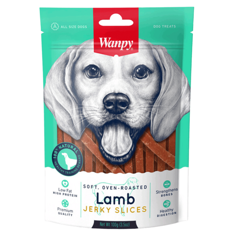 Wanpy SOFT LAMB JERKY SLICE 100 gramos