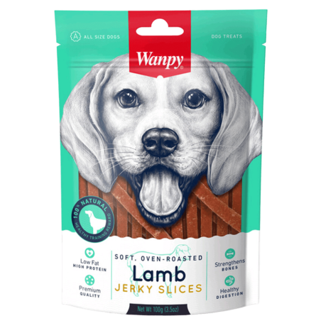 Wanpy SOFT LAMB JERKY SLICE 100 gramos