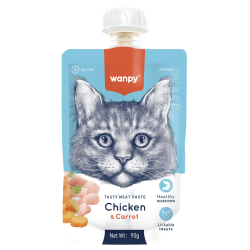 Wanpy TASTY MEAT PASTE: CHICKEN + CARROT 90 gramos