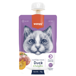 Wanpy TASTY MEAT PASTE: DUCK + PUMPKIN 90 gramos