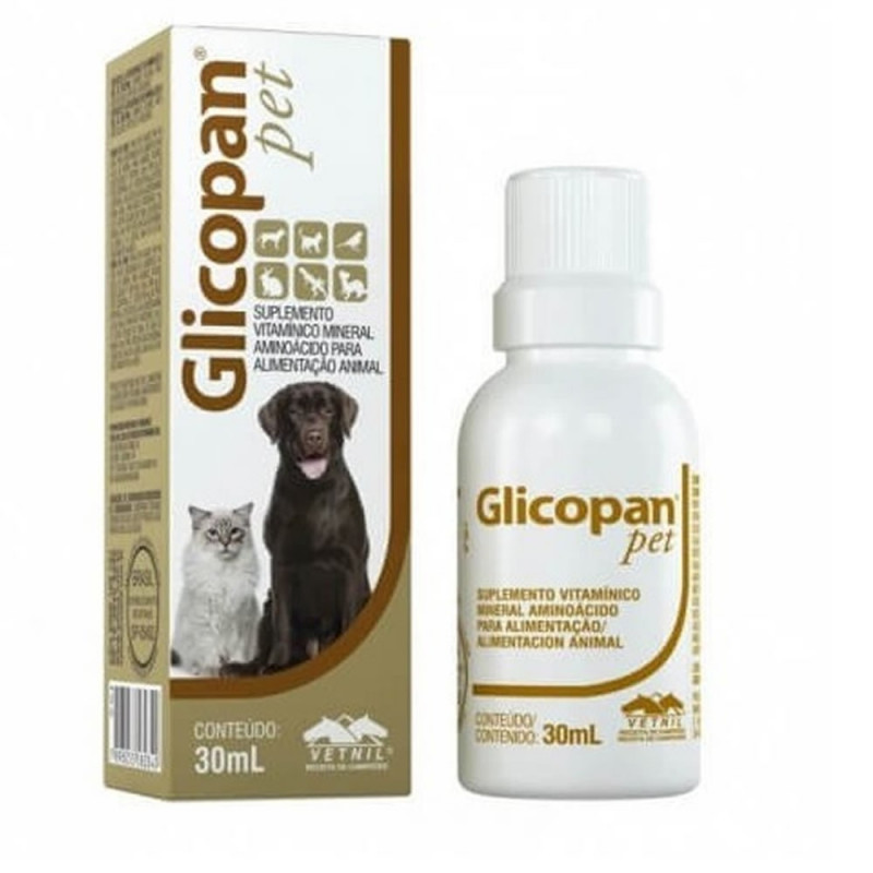 Glicopan Pet Suplemento Aminoacido Vitaminico 30 ml. Vetnil