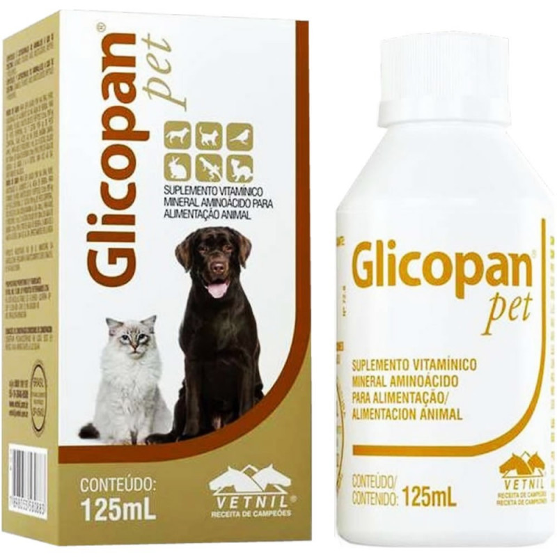 Glicopan Pet Suplemento Aminoacido Vitaminico 125 ml. Vetnil