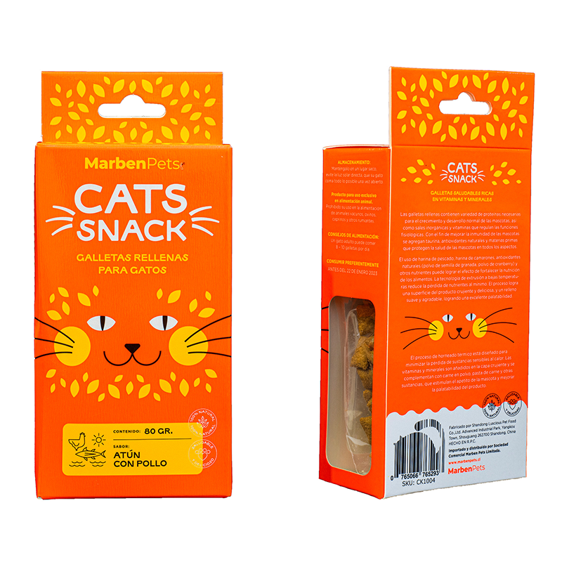 Cat Snacks rellenas de Atún con pollo 80g Cat Snacks rellenas de Atún con pollo 80g