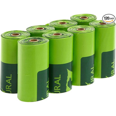 Bolsa desechos 8 rollos (15 bolsitas por rollo)