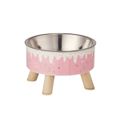 Plato elevado candy style rosa