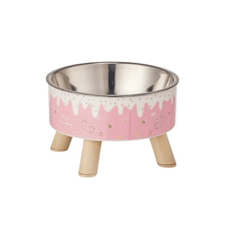 Plato elevado candy style rosa