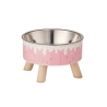 Plato elevado candy style rosa