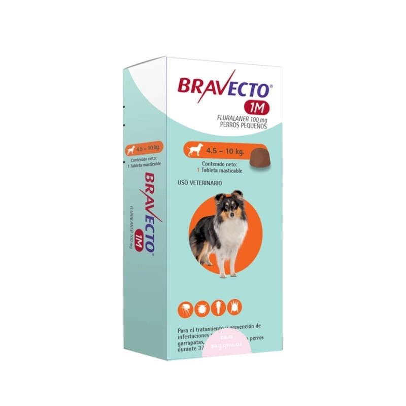 Bravecto 1M de 4.5 a 10kg