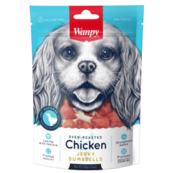 Wanpy CHICKEN JERKY DUMBBELLS 100 gramos