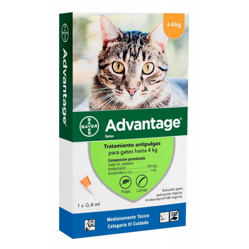 Advantage Antipulgas para gatos hasta 4 Kg