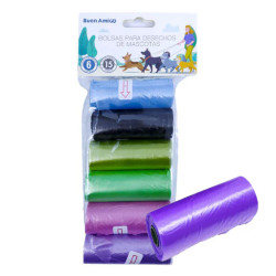 Bolsa para desechos de mascotas (6 bolsas)