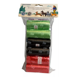 Bolsa para desechos de mascotas (12 bolsas)