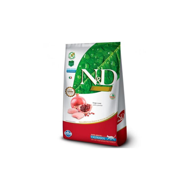 N&D Grain Free Feline Adultos Castrados 7.5 kg