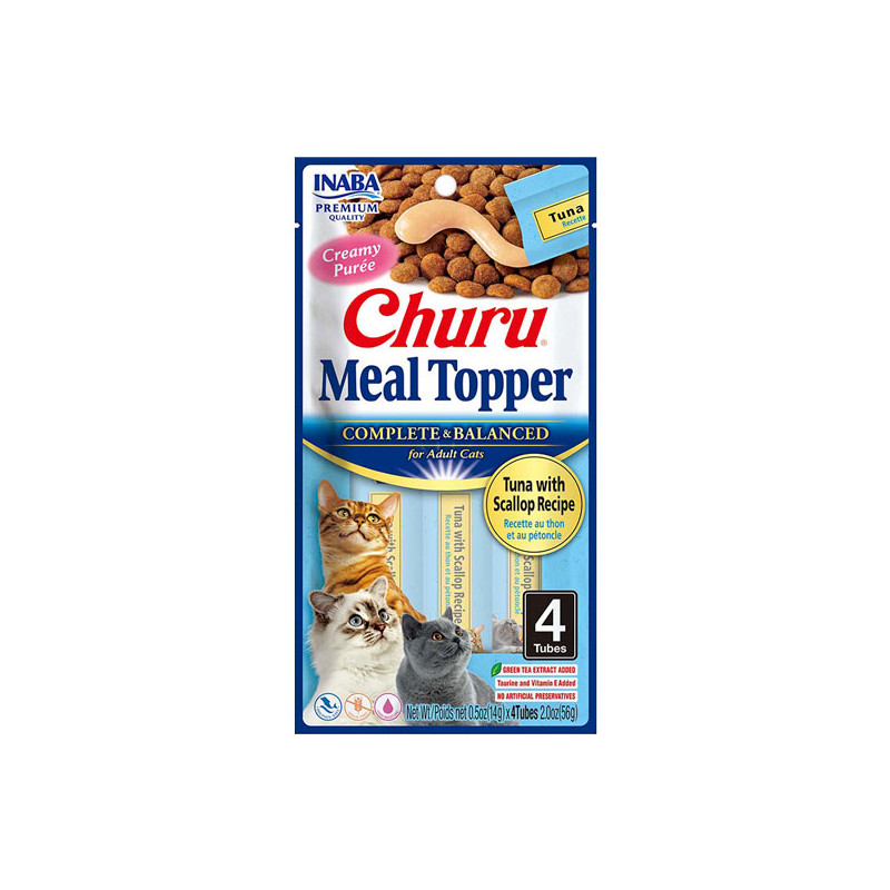 Churu Cat Meal Topper Atun con Ostión (4 tubos)