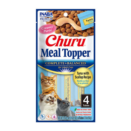 Churu Cat Meal Topper Atun con Ostión (4 tubos)