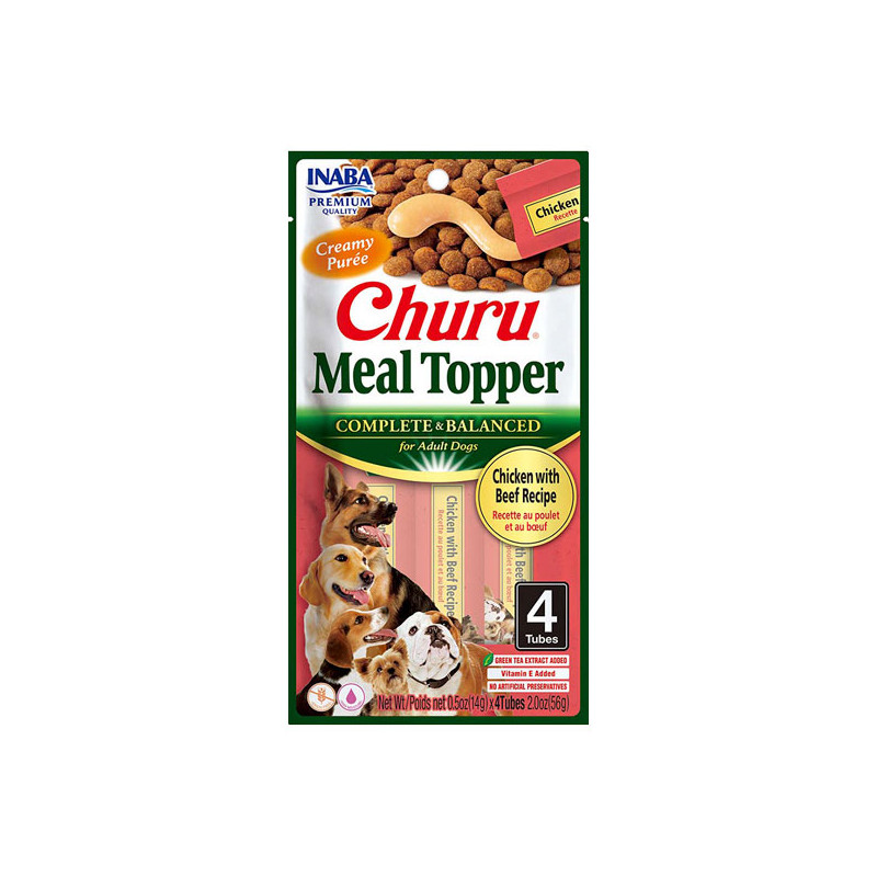 Churu Dog Meal Topper Pollo con Carne (4 tubos)