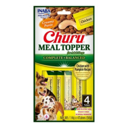 Churu Dog Meal Topper Pollo con Calabaza (4 tubos)