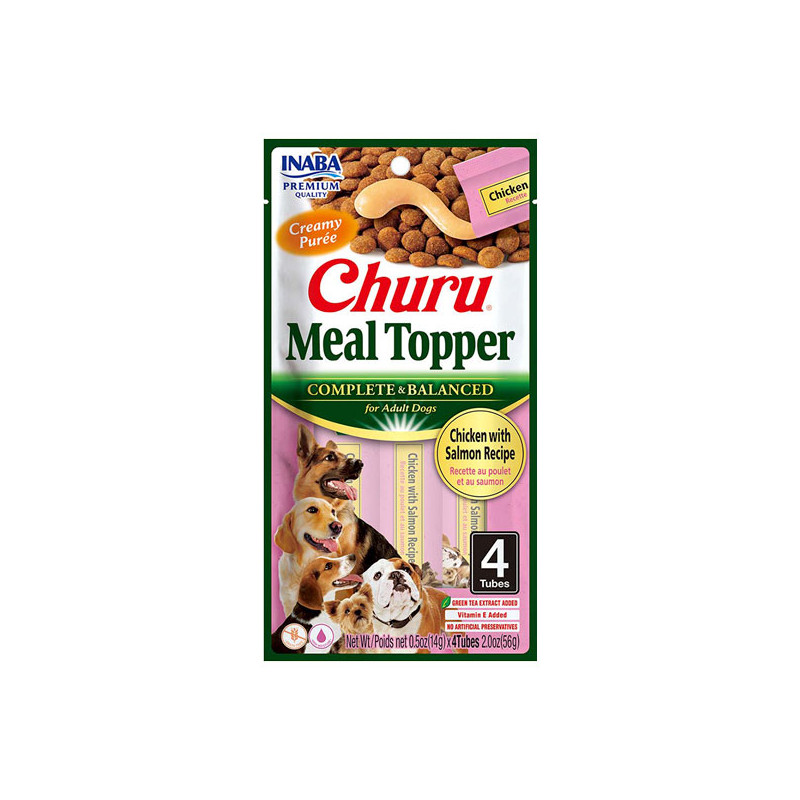 Churu Dog Meal Topper Pollo con Salmón (4 tubos)