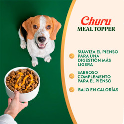 Churu Dog Meal Topper Pollo con Queso (4 tubos)
