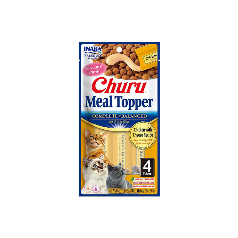 Churu Dog Meal Topper Pollo con Queso (4 tubos)
