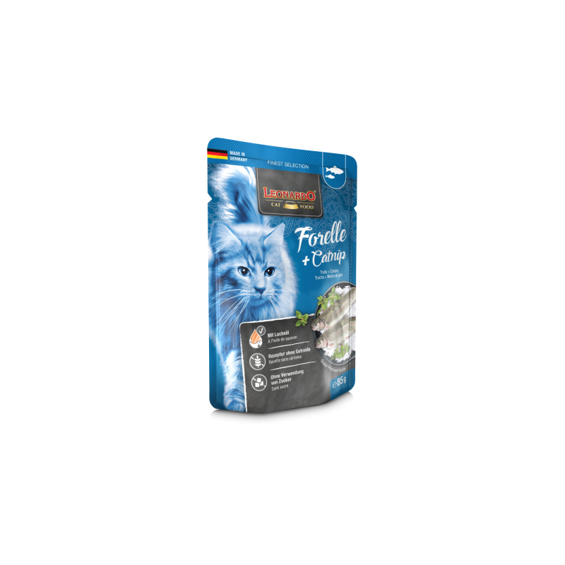 Leonardo Pouch Trucha Y Catnip 85gr
