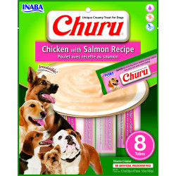 Dog Churu de pollo con salmón (8 tubos)