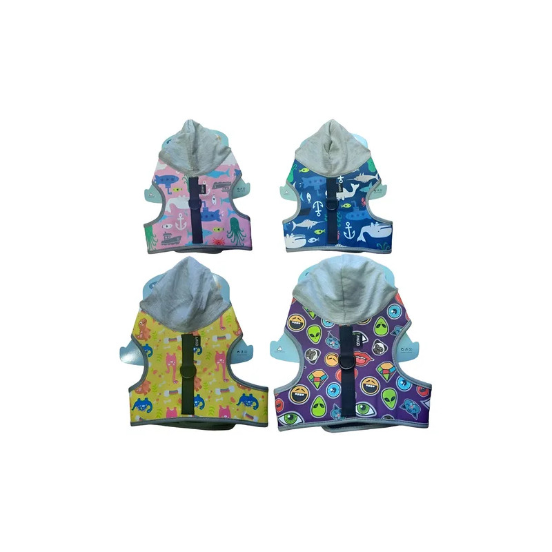 Arnes con gorro para perros Talla S