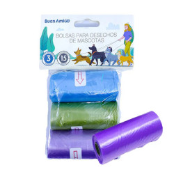 Bolsa para desechos de mascotas (3 bolsas)