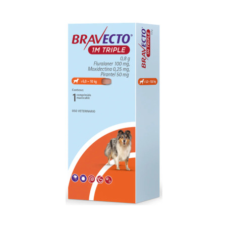Bravecto 1M Triple 5 a 10kg