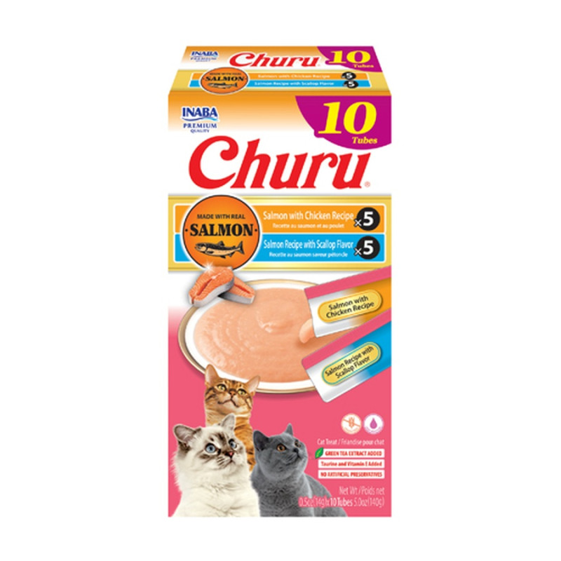Churu Box Salmon Chicken (10 tubos)
