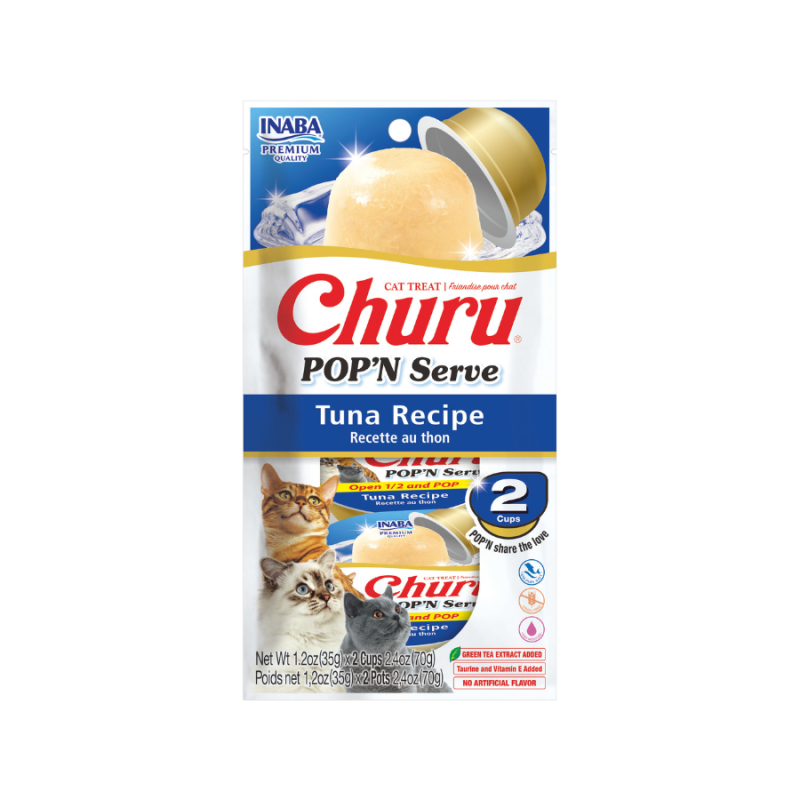 Churu Popn Serve Tuna Recipe 35g/2 copas