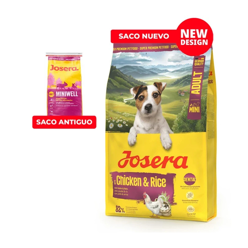 Josera Mini Adult (Pollo y arroz) 900gr