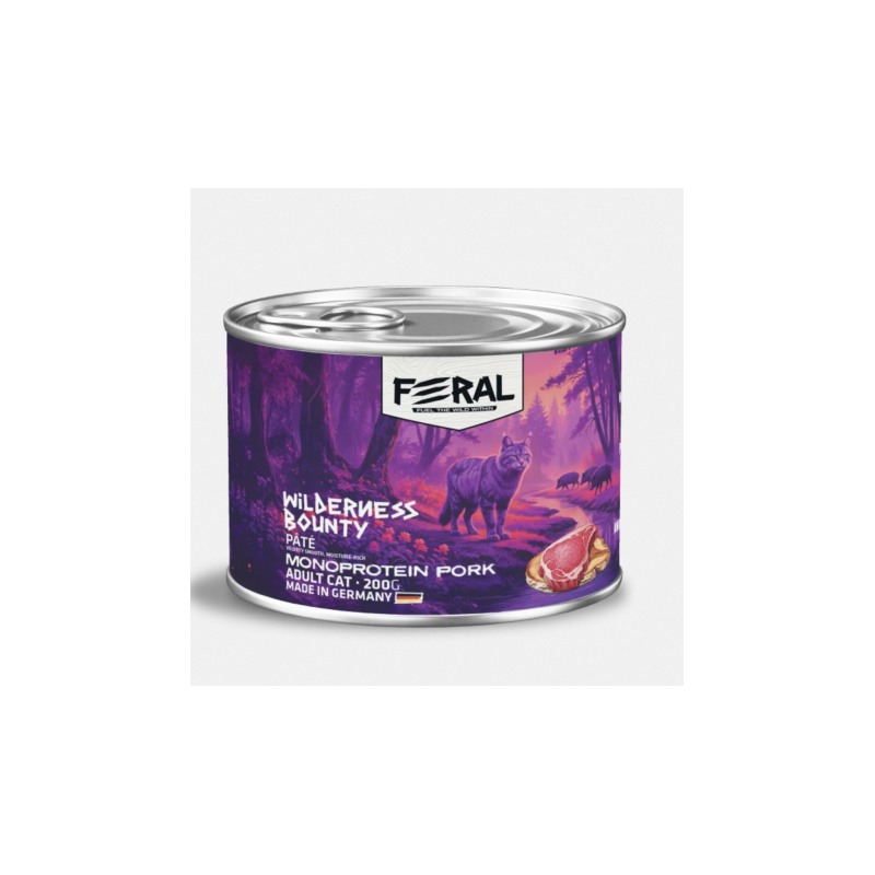 Feral Alimento Humedo Gato Adulto Monoproteina Cerdo 200 gr