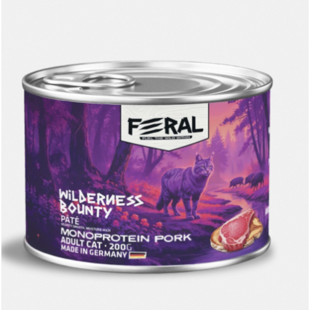 Feral Alimento Humedo Gato Adulto Monoproteina Cerdo 200 gr