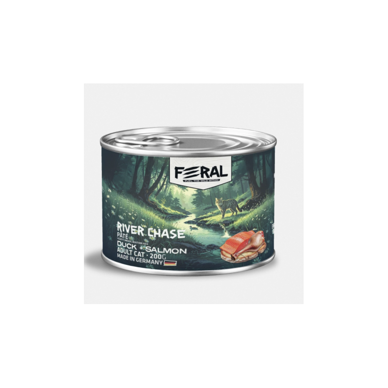 Feral Alimento Humedo Gato Adulto Pato y Salmon 200 gr