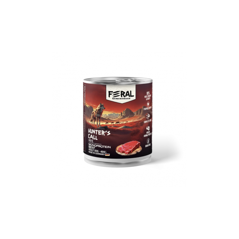 Feral Alimento Humedo Perro Adulto Monoproteina Carne Vacuno 400 gr