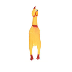 Juguete pollo goma