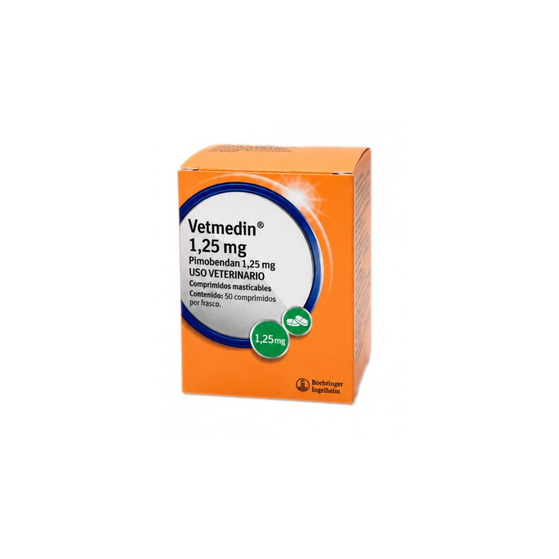 Vetmedin 1.25 mg Pimobendan x 50 comprimidos