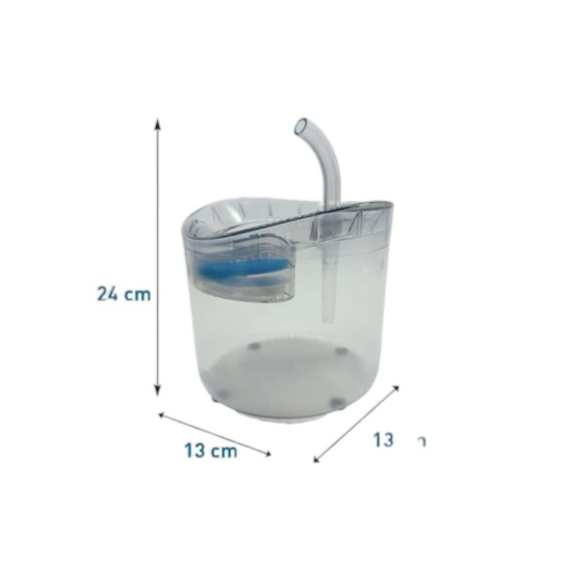 Fuente de agua transparente