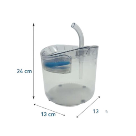Fuente de agua transparente