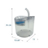 Fuente de agua transparente