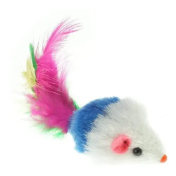 Pack de 2 ratones con cola plumas
