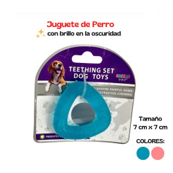Juguete triangular para moder perros