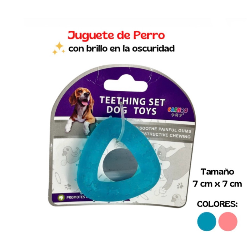 Juguete triangular para moder perros