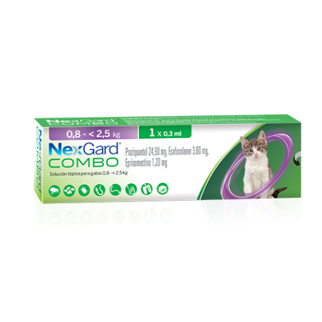 Nexgard Combo Gato 0.8 - 2.5 kg