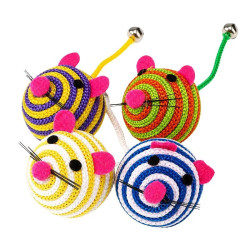 Pack de Ratones con Cascabel Juguete para Gatos, 4 cm, Color sujeto a disponibilidad